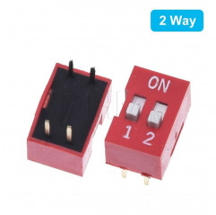 DIP Switch 2 levers Microswitches and DIP switches 12130112 DHM