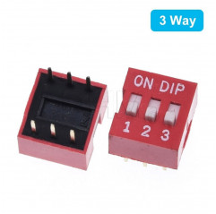 Interruptor DIP de 3 palancas Microinterruptores e interruptores DIP 12130113 DHM