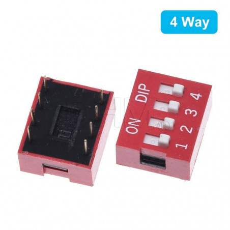 Commutateur DIP 4 leviers