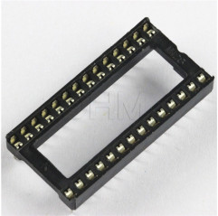 28 PIN Bilamellar Wide Body Socket for DIL ICs Clogs 12130128 DHM