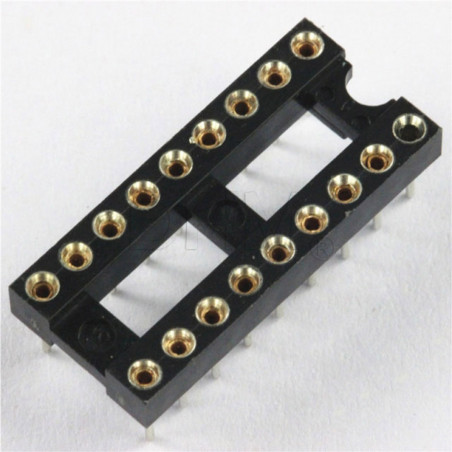 Socle 20 PIN tourné pour circuits intégrés DIL Sabots 12130134 DHM