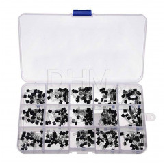 300 pcs Assorted TO-92 Transistor Kit 15 Discrete semiconductors 09070115 DHM