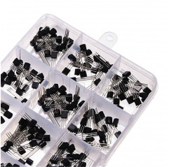300 pcs Assorted TO-92 Transistor Kit 15 Discrete semiconductors 09070115 DHM