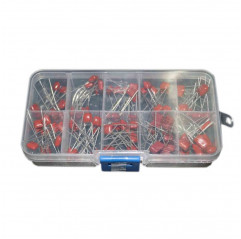 100 pcs Assorted Metalized Polyester Film Capacitor Kit 10nF ~ 470n F Capacitors 09070116 DHM