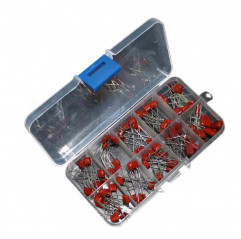 100 pcs Assorted Metalized Polyester Film Capacitor Kit 10nF ~ 470n F Capacitors 09070116 DHM