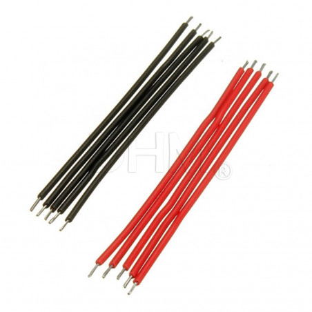 100 pcs Kit de fils de liaison noir/rouge assortis pour planches à pain