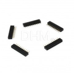 Female strip line connector 10 pin pitch 2 mm PCB connectors 12130139 DHM