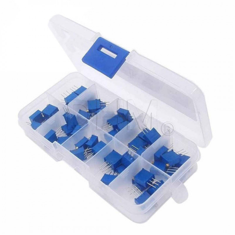 50 pcs Assorted Trimmer Kit E523296W Potentiometers and trimmers 09070122 DHM