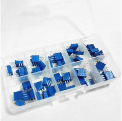 50 pcs Assorted Trimmer Kit E523296W Potentiometers and trimmers 09070122 DHM
