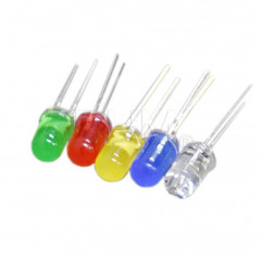 300 piezas Kit de LEDs variados 3mm/5mm varios colores LED 09070123 DHM