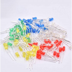 300 pcs Kit LED assorti 3mm/5mm couleurs variées LED 09070123 DHM