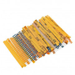 600 pezzi Kit assortito di resistenze a film metallico da 1/4W Resistenze / Resistori09070124 DHM