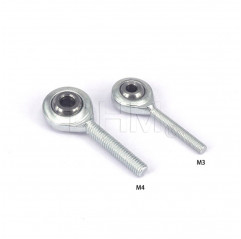 Male U-head joint - M4 thread End bearings and ball joints 04140106 DHM
