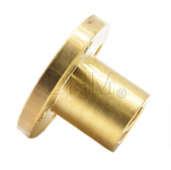 Trapezoidal screw nut Ø16 mm pitch 3 mm 1 principle brass bushing Trapezoidal screws T16 05070707 DHM