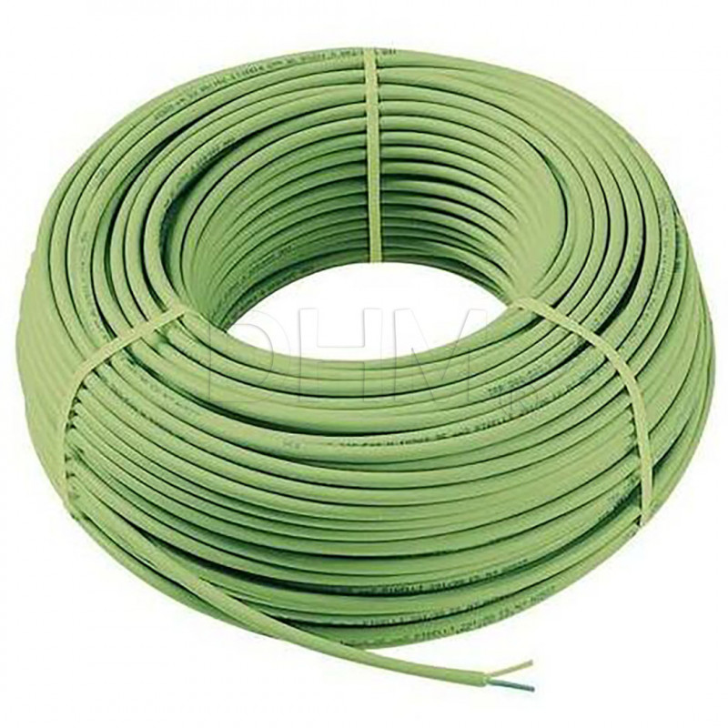 CABLE EIB 1X2X0.8mm VERT - au mètre Câbles Double isolation 12130159 DHM