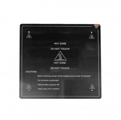 Placa calefactora de aluminio negro - 310x310 mm - 12V Tapas serie MK 11060210 DHM