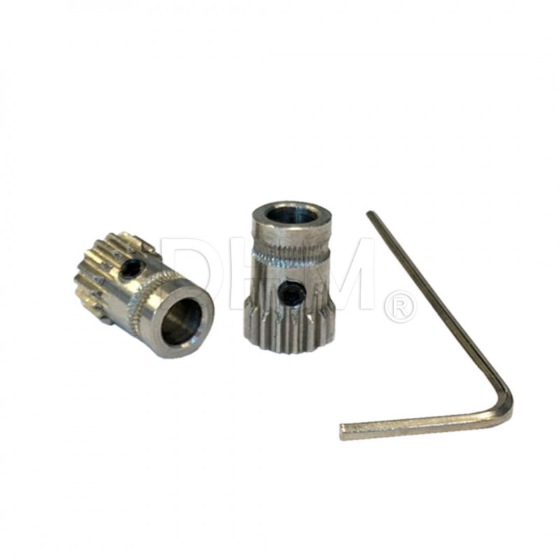Drive Gear Dual Drive Steel Pulleys per stampante 3D Trascinafilo acciaio inox10090121 DHM