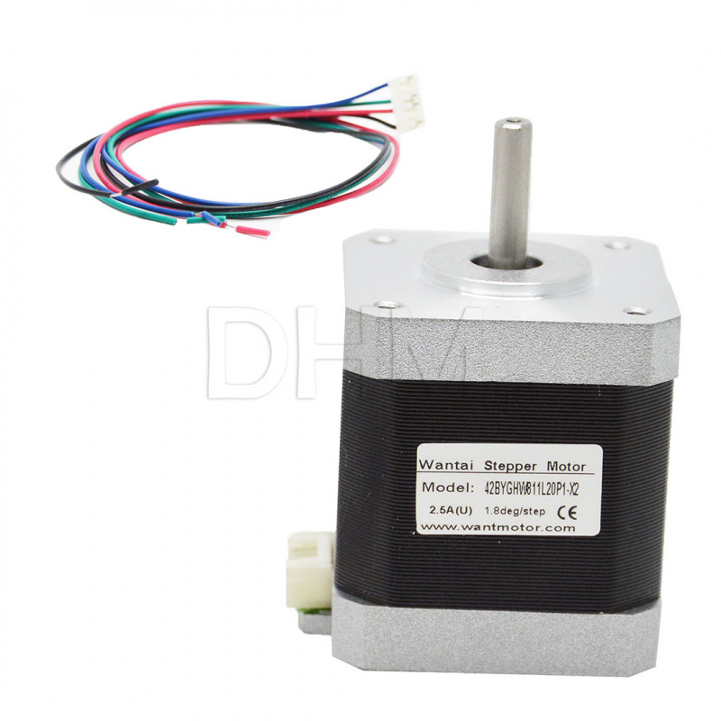 42BYGHW811L20P1-X2 2.5A 1.8° Step Motor with connector Nema 17 06010304 Wantai