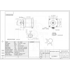 42BYGHW811L20P1-X2 2.5A 1.8° conector Motor paso a paso stepper WANTAI NEMA 17 CNC Impresión 3D Nema 17 06010304 Wantai