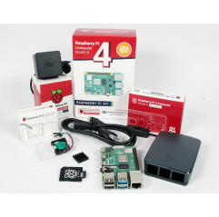 Raspberry Pi 4 Computer 8GB RAM Official Full Kit with Official FAN System ? Black Cards Raspberry Pi 19220004 Raspberry Pi