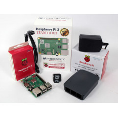 Raspberry Pi 3 Model B + Official Starter Kit BLACK with 16GB microSD (with NOOBS) Cards Raspberry Pi 19220007 Raspberry Pi