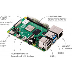 Raspberry Pi 4 Ordenador Modelo B 2GB RAM Tarjetas Raspberry Pi 19220021 Raspberry Pi