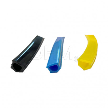 Cubierta de ranura azul flexible para el módulo de la serie 6 de perfiles 30 - por metro Serie 6 (ranura 8) 14080205 DHM