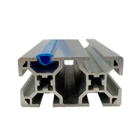 Copri cava blu flessibile per profilato serie 6 modulo 30 - al metro