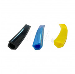 Black flexible hollow cover for profile series 6 module 30 - per meter Series 6 (slot 8) 14080203 DHM