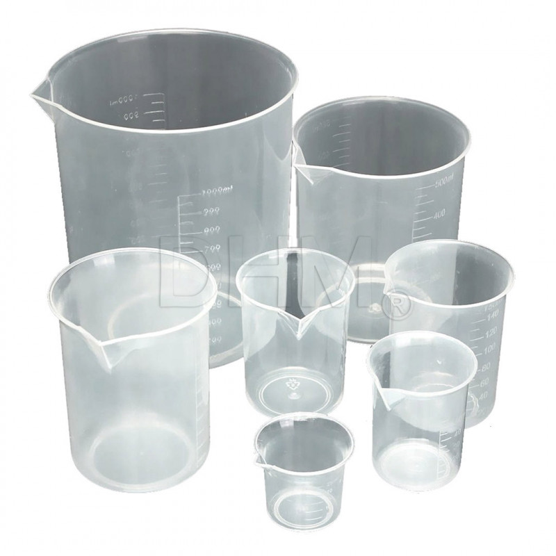 Tasse basse graduée en PP - capacité 250 ml Pulizia e accessori DLP/SLA 13110321 DHM