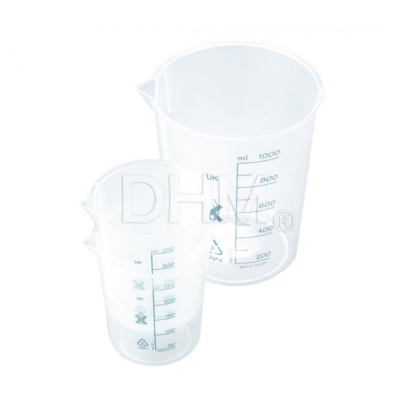 Low graduated PP cup - capacity 250 ml Pulizia e accessori DLP/SLA 13110335 DHM