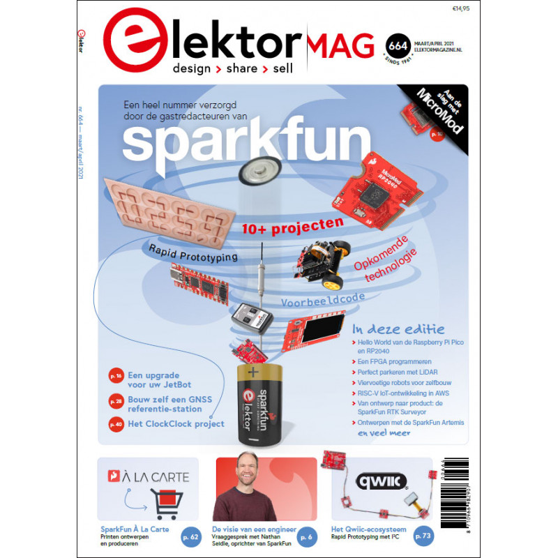 Elektor Tijdschrift - Maart/April 2021 (holandés) SparkFun 19020732 SparkFun