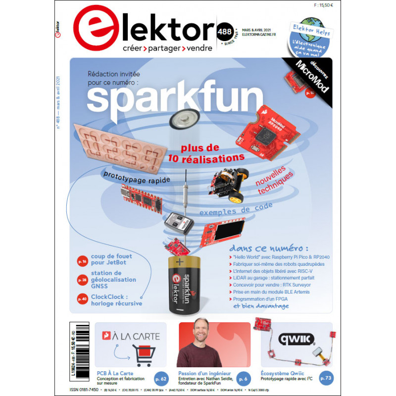 Revista Elektor - Marzo/Abril 2021 (francés) SparkFun 19020734 SparkFun