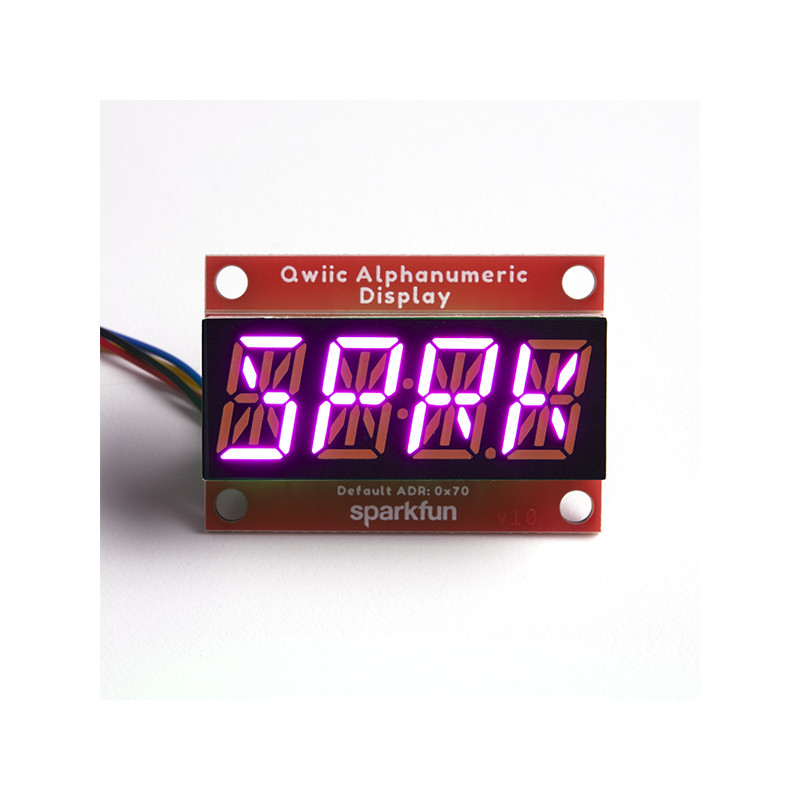 SparkFun Afficheur alphanumérique Qwiic - Rose SparkFun 19020799 SparkFun