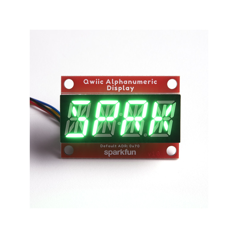 SparkFun Qwiic Alphanumeric Display - Green SparkFun 19020800 SparkFun