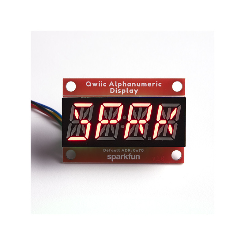 SparkFun Qwiic Afficheur alphanumérique - Rouge SparkFun 19020801 SparkFun