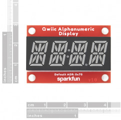 SparkFun Qwiic Afficheur alphanumérique - Rouge SparkFun 19020801 SparkFun