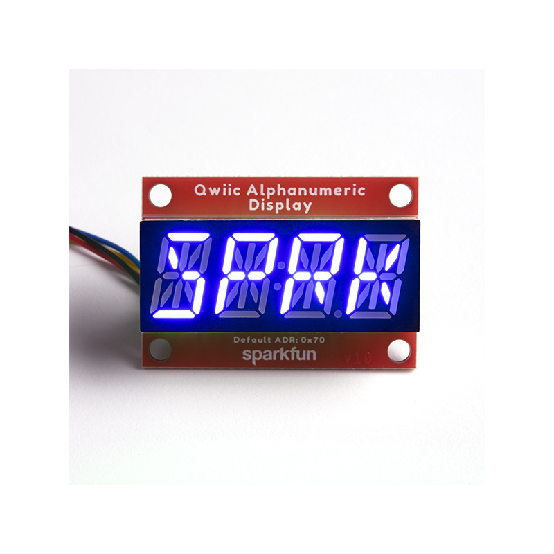 SparkFun Qwiic Alphanumeric Display - Blue SparkFun 19020802 SparkFun