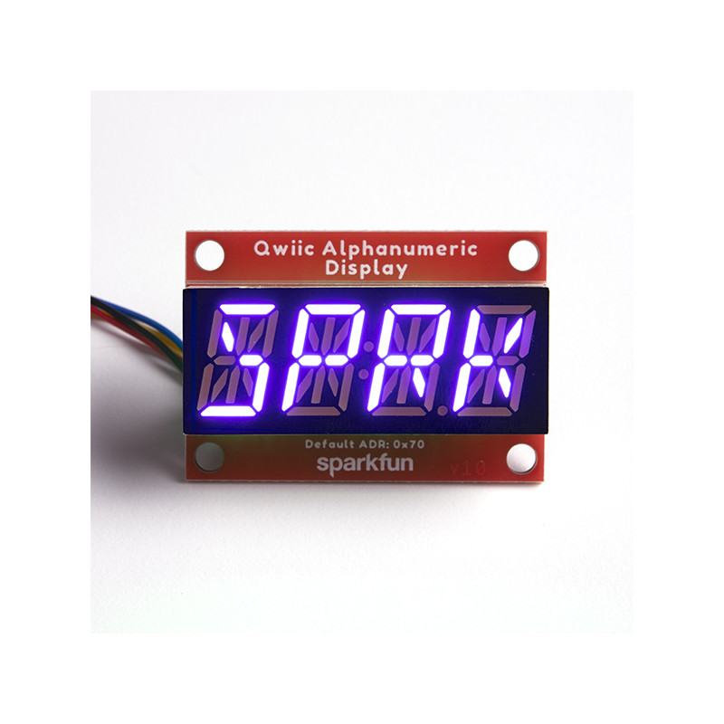 SparkFun Qwiic Alphanumeric Display - Purple SparkFun 19020804 SparkFun