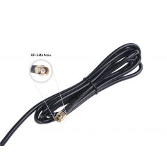 Antenna Magnetic Base N Female to RP-SMA male - CFD200-Black-2m Wireless & IoT19011209 SeeedStudio