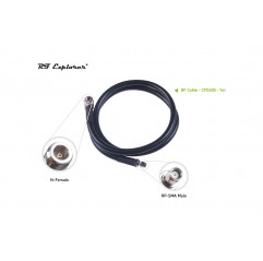 RF Cable N Female to RP-SMA Male-CFD400-Black-1m For SenseCAP M1 Indoor Gateway and Fiberglass Antenna Wireless & IoT 1901126...