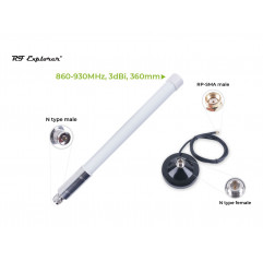 Kit antenne LoRa en fibre de verre avec base 860-930MHz-3dBi-360mm RFELA-1/389 Wireless & IoT 19011262 SeeedStudio