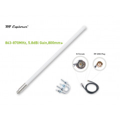 Kit d'antenne LoRa en fibre de verre 863-870MHz 5.8dBi 800mm RF Explorer RFELA-2/58X Wireless & IoT 19011250 SeeedStudio