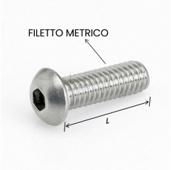 Tornillo de cabeza redonda con hueco Allen acero inoxidable 3x6 Tornillos de cabeza plana 02081050 DHM