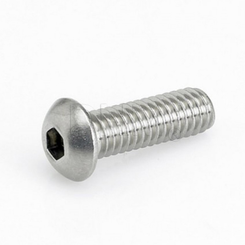 Stainless steel round head screw with Allen recess 3x8 Pan head screws 02081051 DHM
