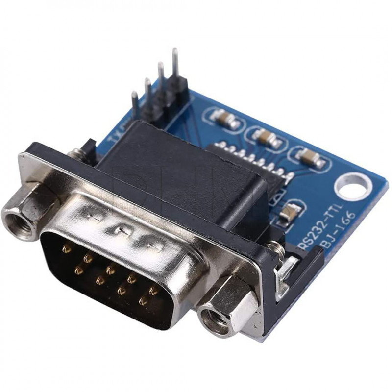 MAX3232IDR Convertidor de RS232 a TTL conector macho Conectividad y almacenamiento de datos 09070130 DHM