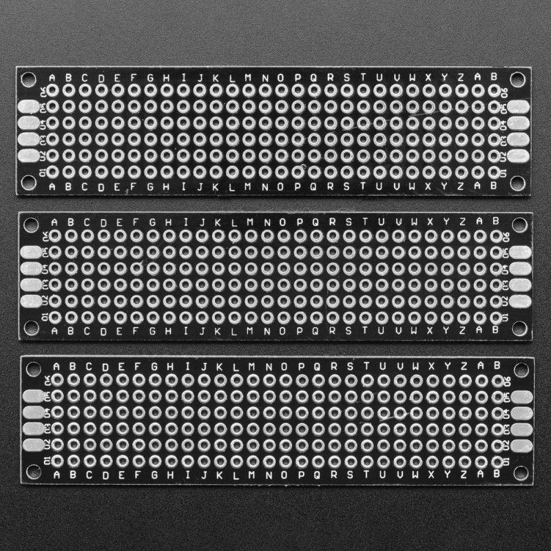 Universal ProtoBoard PCBs 3 pack 3cm x 7cm