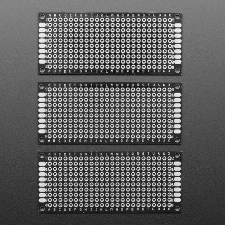Cartes de circuits imprimés universelles de type Proto-Board - 3 packs - 5cm x 7cm