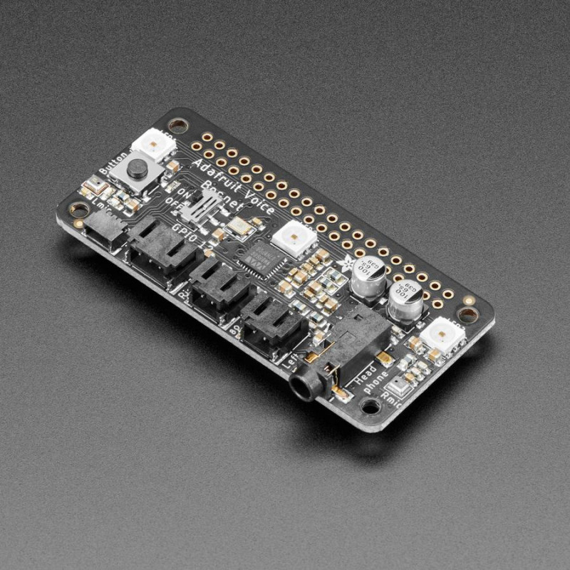 Adafruit Bonnet vocal pour Raspberry Pi - Deux haut-parleurs + deux micros Adafruit 19040486 Adafruit