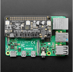 Adafruit Voice Bonnet for Raspberry Pi - Two Speakers + Two Mics Adafruit 19040486 Adafruit